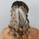 PEARL TULLE BRIDAL BOW