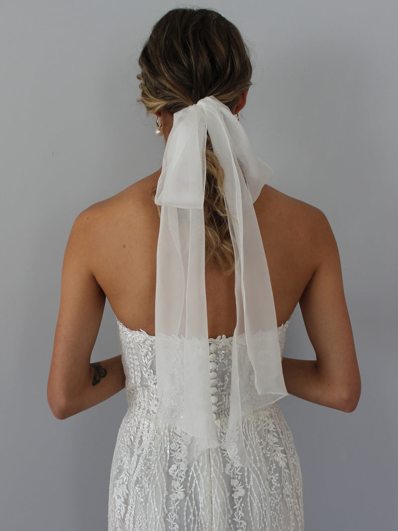 CHIFFON BRIDAL BOW/TIE