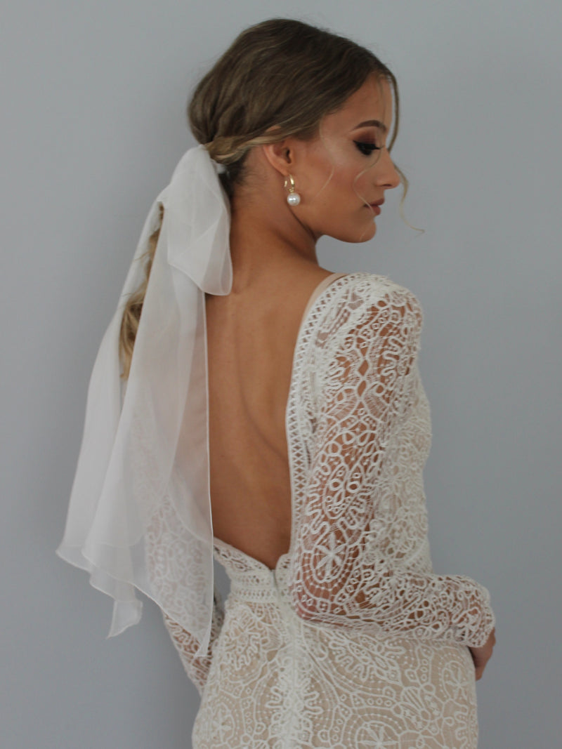CHIFFON BRIDAL BOW/TIE